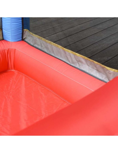Outsunny 3+ Kids Bounce Castle 4 in 1 with Inflatable Trampoline, Slide, Water Pool Basket, Inflator - pic 6063 | FastDaddyshop