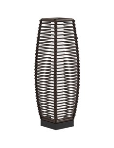 Outsunny Solar Floor Lamp for Outdoor Gardens, Brown 867-154V00BN