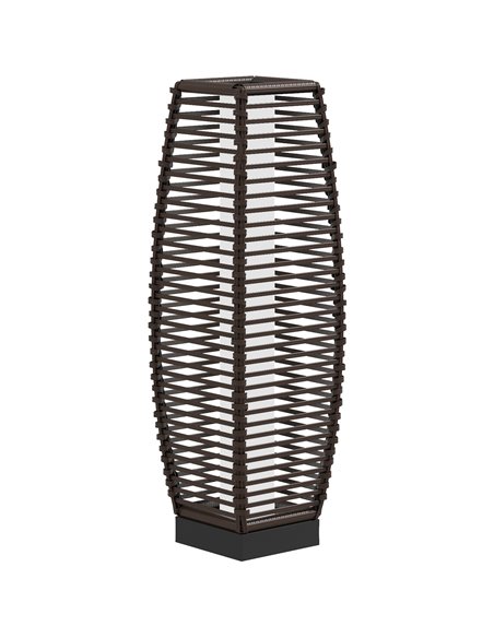 Outsunny Solar Floor Lamp for Outdoor Gardens, Brown 867-154V00BN - pic 60645 | FastDaddyshop