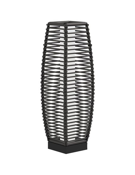 Outsunny Solar Powered Floor Lamp, LED Outdoor Garden Lantern, Grey 867-154V00GY - pic 60654 | FastDaddyshop