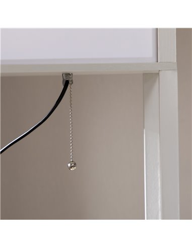 HOMCOM Modern Shelf Floor Lamp with Dual Ambient Light, Standing Lamp Living Room, Bedroom, 156cm, White B31-331V70WT