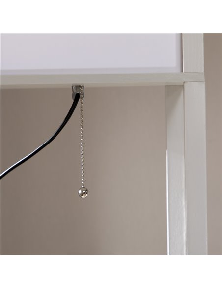 HOMCOM Modern Shelf Floor Lamp with Dual Ambient Light, Standing Lamp Living Room, Bedroom, 156cm, White B31-331V70WT - pic 60670 | FastDaddyshop