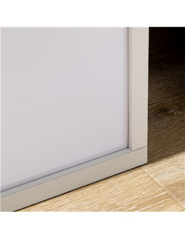 HOMCOM Modern Shelf Floor Lamp with Dual Ambient Light, Standing Lamp Living Room, Bedroom, 156cm, White B31-331V70WT