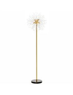 HOMCOM Modern Floor Lamp, Tall Standing Lamp, Gold Tone B31-308V70GD