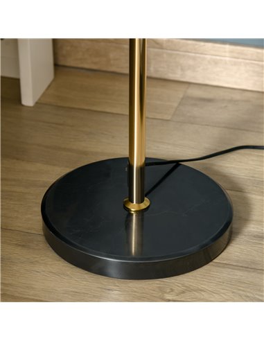 HOMCOM Modern Floor Lamp, Tall Standing Lamp with Dandelion-like Lampshade for Living Room B31-308V70GD
