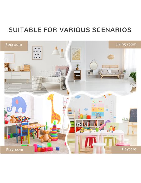HOMCOM Kids Bookshelf with Storage Drawer, Children's Bookcase with Wheels, Toy Organiser for Bedroom, Playroom, Grey 311-048GY - pic 60831 | FastDaddyshop