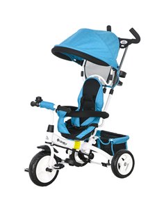 HOMCOM 4 in 1 Kids Trike Push Bike, for 1-5 Years, Blue 370-026V00BU