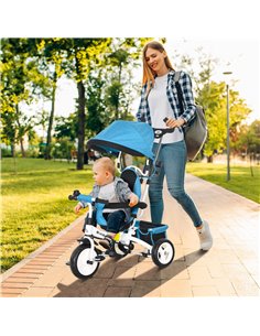 HOMCOM 4 in 1 Kids Trike Push Bike, for 1-5 Years, Blue 370-026V00BU 2