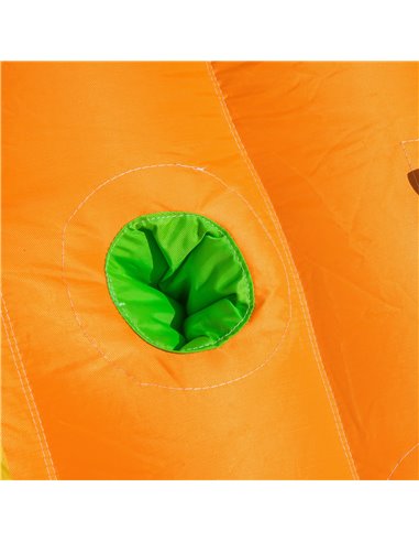 Outsunny 5 in 1 Kids Bouncy Castle Large Crocodile Style Inflatable House Slide Basket Water Pool Climbing Wall for Kids Age 3-8
