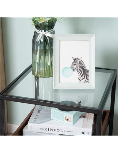 HOMCOM Industrial Side Table, 3-Tier End Table with Storage Shelves, Nightstand with Steel Frame for Bedroom, Living Room, Rusti