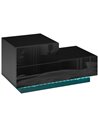 HOMCOM Bedside Table with High Gloss Front, Black 831-647V70BK
