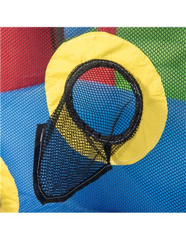 Outsunny 5 in 1 Kids Bounce Castle Large Castle Style Inflatable House Slide Trampoline Pool Water Gun Climbing Wall for Kids Ag