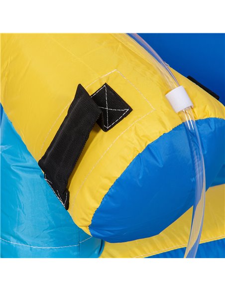 Outsunny 5 in 1 Kids Bounce Castle Large Water Space Style Inflatable House Slide Trampoline Pool Water Gun Climbing Wall for Ki - pic 6149 | FastDaddyshop