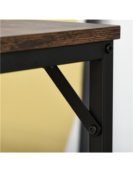 HOMCOM Industrial Rectangular Bar Table Set with 4 Stools for Dining Room, Kitchen, Dinette 835-337 - pic 61616 | FastDaddyshop