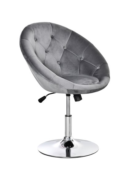 HOMCOM Modern Dining Height Bar Stool with Adjustable Height, Grey 835-472CG - pic 61770 | FastDaddyshop