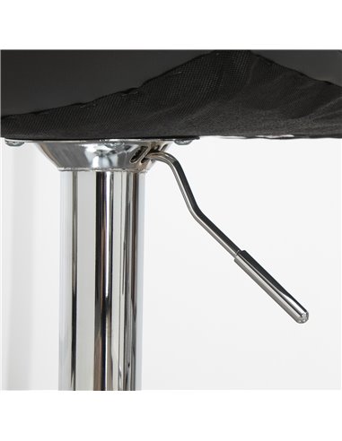 HOMCOM Bar Stools Set of 2, Adjustable Breakfast Dining Stools for Kitchen, Modern Counter Barstools with 360° Swivel and Footre