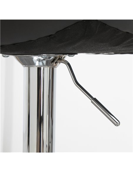 HOMCOM Bar Stools Set of 2, Adjustable Breakfast Dining Stools for Kitchen, Modern Counter Barstools with 360° Swivel and Footre - pic 61895 | FastDaddyshop