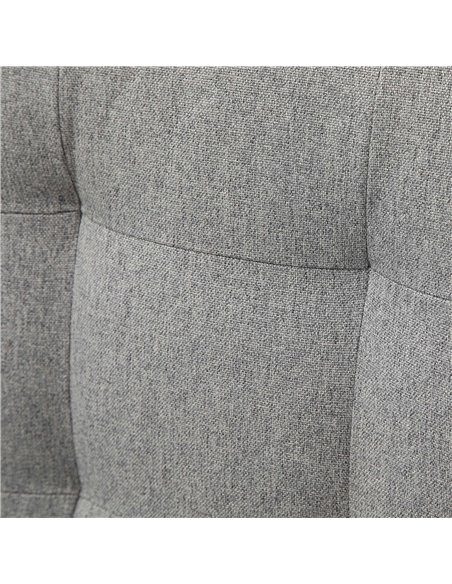 HOMCOM Set of 2 Fabric Bar Stools, Modern Kitchen Chairs with Tufted Back, Thick Padding, Wood Legs, Grey 835-761V70GY - pic 61940 | FastDaddyshop