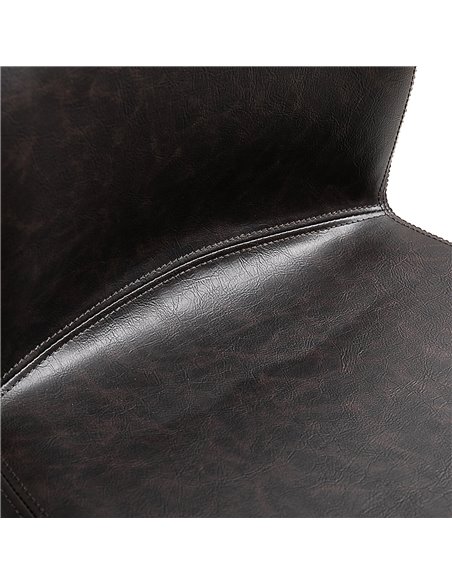 HOMCOM Modern Bar Stools Set of 2, PU Leather Upholstered Bar Chairs with Wooden Frame, Footrest for Home Bar, Dining Room 835-1 - pic 62038 | FastDaddyshop