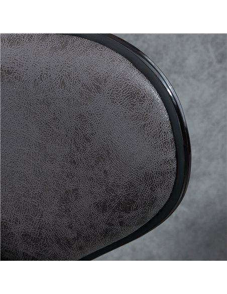 HOMCOM Bar Stool Set of 2 Microfiber Cloth Adjustable Height Armless Chairs with Swivel Seat, Dark Grey 835-356V71CG - pic 62073 | FastDaddyshop