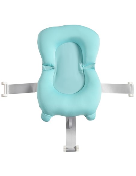 HOMCOM Baby Bath Tub for Toddler Kids Infant Ergonomic Foldable Secure Non-Slip Portable with Baby Cushion for 0-3 Years Green - pic 6235 | FastDaddyshop