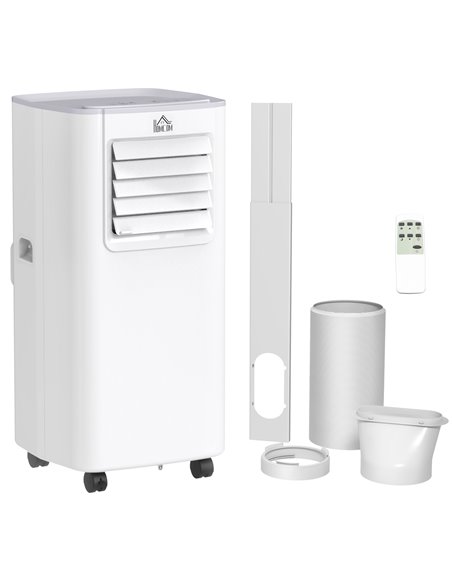 HOMCOM 5000 BTU 4-In-1 Compact Portable Mobile Air Conditioner, White 823-012V70 - pic 62418 | FastDaddyshop