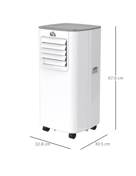 HOMCOM 5000 BTU 4-In-1 Compact Portable Mobile Air Conditioner Unit Cooling Dehumidifying Ventilating w/ Fan Remote LED 24hTimer - pic 62420 | FastDaddyshop