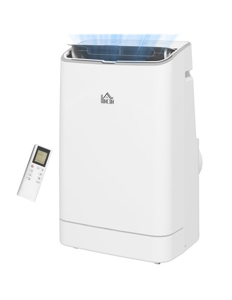 HOMCOM 14,000 BTU Mobile Air Conditioner, 35m², White 823-049V70WT - pic 62454 | FastDaddyshop
