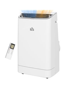 HOMCOM 14,000 BTU Mobile Air Conditioner, 35m², White 823-050V70WT
