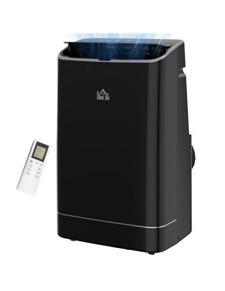 HOMCOM 14,000 BTU Mobile Air Conditioner, 35m², Black 823-049V70BK - pic 62472 | FastDaddyshop