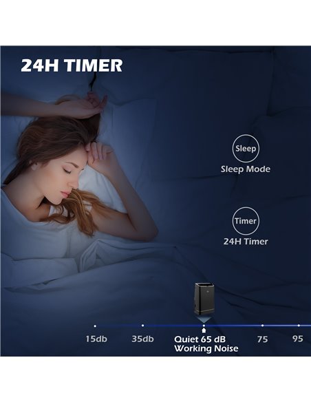 HOMCOM 14,000 BTU Mobile Air Conditioner, 35m², Smart Home WiFi, with Dehumidifier, Fan, 24H Timer, Window Kit, Black 823-049V70 - pic 62478 | FastDaddyshop