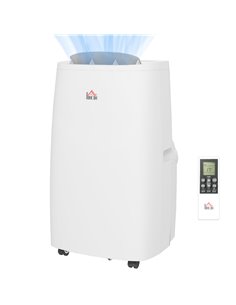 HOMCOM 14,000 BTU Mobile Air Conditioner, 40m², White 823-053V70WT