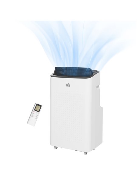HOMCOM 12,000 BTU Mobile Air Conditioner, 26m², White 823-047V70WT - pic 62490 | FastDaddyshop