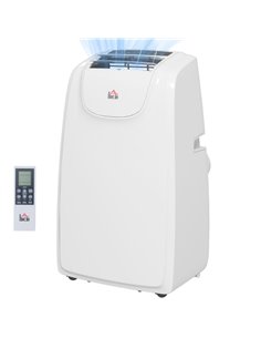 HOMCOM 12,000 BTU Mobile Air Conditioner, 28m², White 823-055V70WT