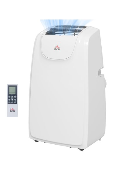 HOMCOM 12,000 BTU Mobile Air Conditioner, 28m², White 823-055V70WT - pic 62499 | FastDaddyshop