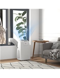 HOMCOM 12,000 BTU Mobile Air Conditioner, 28m², White 823-055V70WT 2