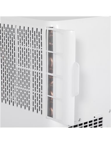 HOMCOM 7,000 BTU Mobile Air Conditioner for Room up to 15m², with Dehumidifier, 24H Timer, Wheels, Window Mount Kit 823-057V70WT