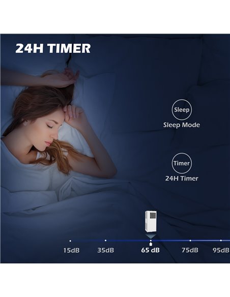 HOMCOM 9,000 BTU Mobile Air Conditioner, 20m², Smart Home WiFi, with Dehumidifier, Fan, 24H Timer, Window Kit, White 823-060V71W - pic 62549 | FastDaddyshop