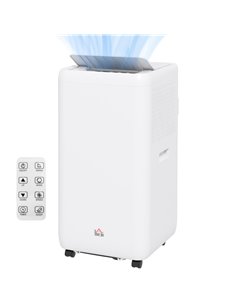 HOMCOM 12,000 BTU Mobile Air Conditioner, 28m², White 823-056V70WT