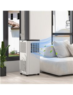 HOMCOM 7,000 BTU Mobile Air Conditioner, 15m², White 823-060V70WT 2