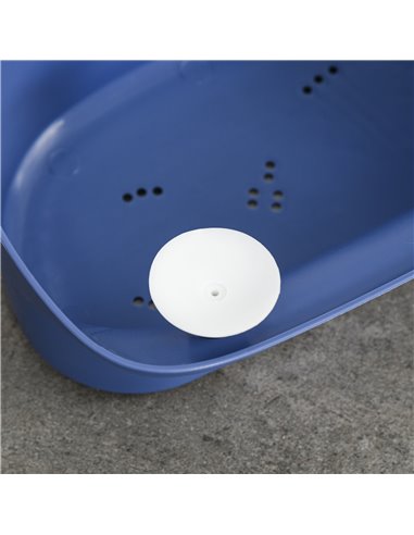 HOMCOM Baby Bath Tub for 0-6 Years Collapsible Non-Slip Portable with Stool Seat for Newborns Infants Toddlers Kids Crocodile Sh