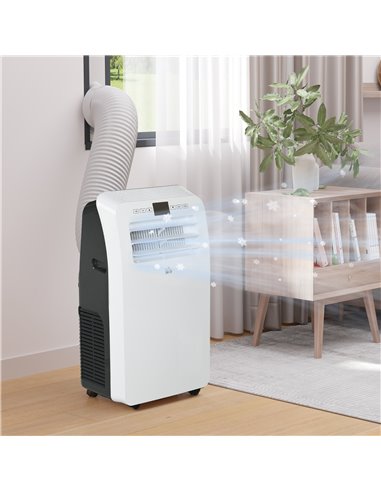 HOMCOM 12000 BTU Portable Air Conditioner, 3-in-1 Air Conditioning Unit, Dehumidifier, Cooling Fan with Remote Control, Digital 