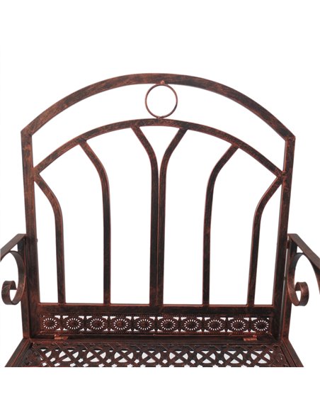 Outsunny Metal Single Chair 1 Seater Garden Outdoor Rocking Chair Vintage Style Bronze 84B-080 - pic 62623 | FastDaddyshop