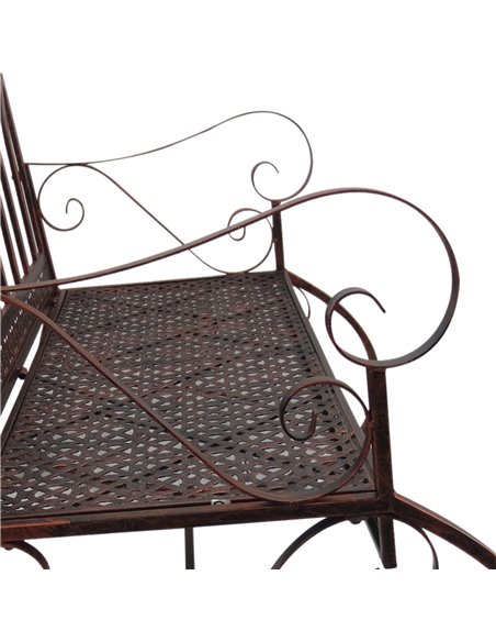 Outsunny 2 Seater Metal Garden Park Bench Outdoor Rocking Chair Swing Bench Loving Seat Bronze 84B-081 - pic 62632 | FastDaddyshop