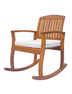 Outsunny Rocking Chair with Cushion, Indoor-Outdoor Use, Acacia Wood 84A-047