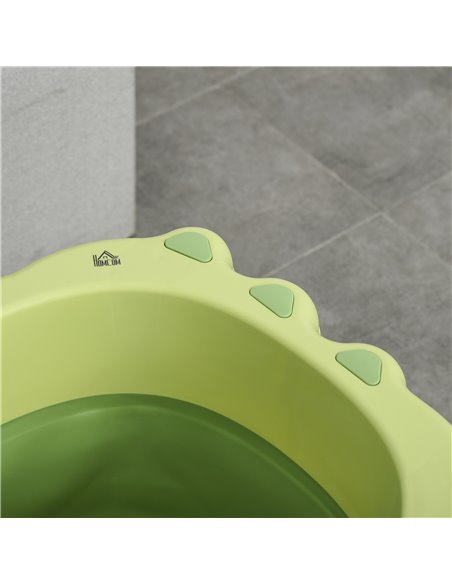 HOMCOM Baby Bath Tub for 0-6 Years Collapsible Non-Slip Portable with Stool Seat for Newborns Infants Toddlers Kids Crocodile Sh - pic 6267 | FastDaddyshop