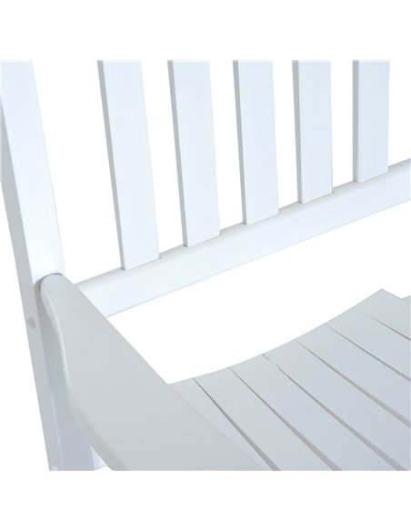 Outsunny Outdoor Porch Rocking Chair Armchair Wooden Patio Rocker Balcony Deck Garden Seat White 84A-041WT - pic 62676 | FastDaddyshop