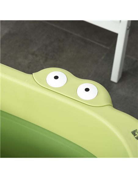 HOMCOM Baby Bath Tub for 0-6 Years Collapsible Non-Slip Portable with Stool Seat for Newborns Infants Toddlers Kids Crocodile Sh - pic 6268 | FastDaddyshop