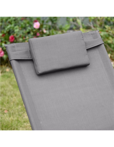 Outsunny Breathable Mesh Rocking Chair Patio Rocker Lounge for Indoor & Outdoor Recliner Seat w/ Removable Headrest for Garden a - pic 62740 | FastDaddyshop
