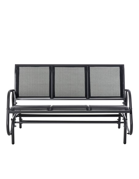 Outsunny 3-Seat Glider Rocking Chair for 3 People Garden Bench Patio Furniture Metal Frame 84B-531 - pic 62767 | FastDaddyshop